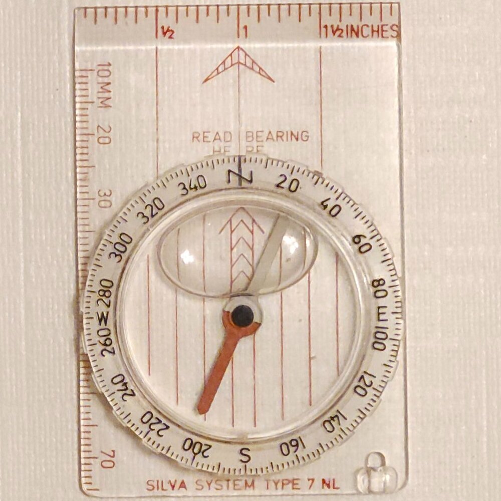 Vintage Silva System Type 7 NL Swedish/Expedition Compass With Instructions
